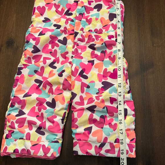 The Children’s Place Snowsuit Overalls Hearts Fleece Lined Toddler Size 18-24 Mo - Picture 11 of 11